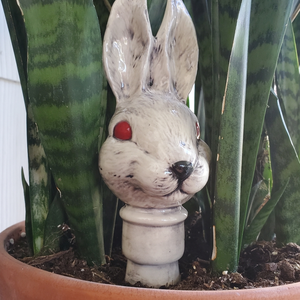 Ceramic Rabbit Garden Art - Picture 7 of 8